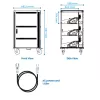Ewent EW1701 portable device management cart/cabinet Portable device management cabinet Black, Grey
