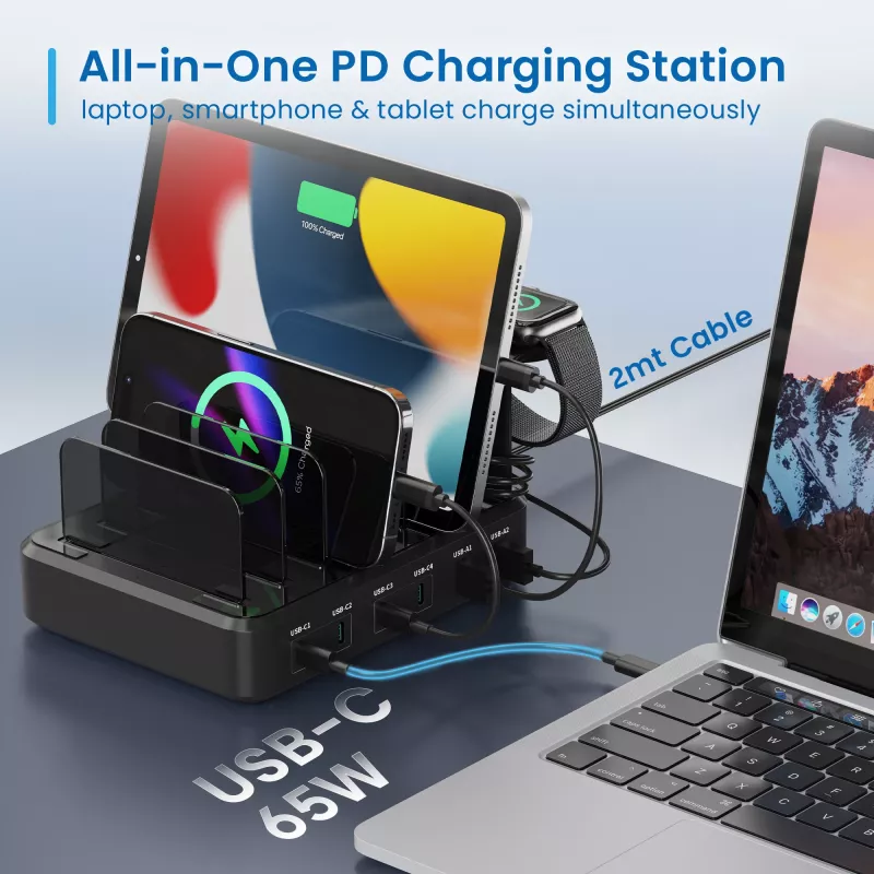 Ewent EW1335 mobile device charger Universal Black AC Fast charging Indoor