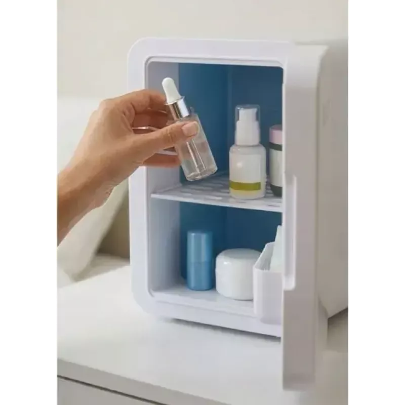 Mini fridge with LED makeup mirror Elle ESDAF01WHEU 6 L white