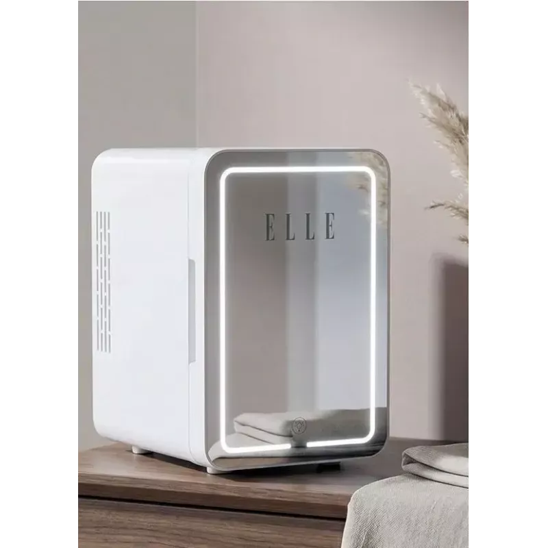 Mini fridge with LED makeup mirror Elle ESDAF01WHEU 6 L white