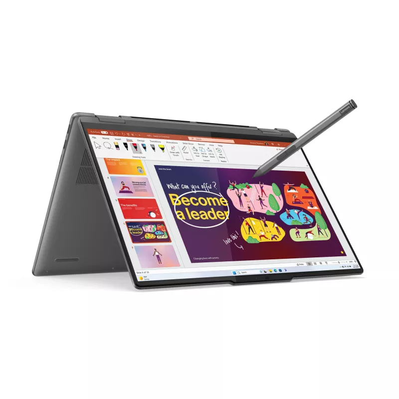 Lenovo Yoga 7 2-in-1 16IML9 Intel Core Ultra 7 155U Hybrid (2-in-1) 40.6 cm (16 inch) Touchscreen WUXGA 16 GB LPDDR5x-SDRAM 1 TB SSD Wi-Fi 6E (802.11ax) Windows 11 Home US English Grey