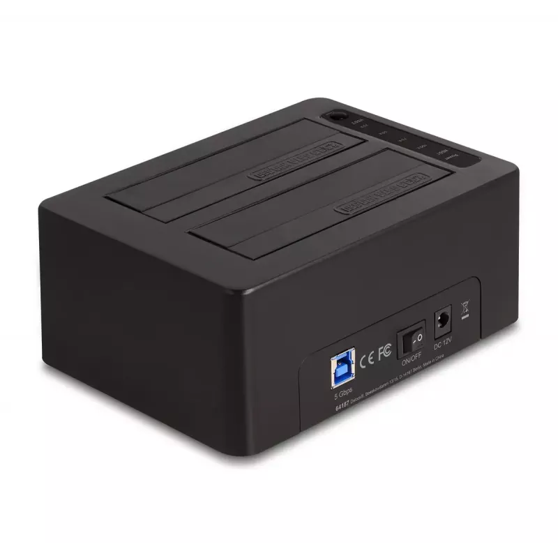 HDD/SSD enclosure DeLOCK 64187 Black 2.5/3.5 inch 5 Gbit/s