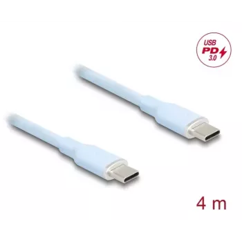 DeLOCK USB Cable USB 2.0 4m USB C Blue 81236