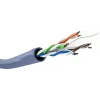 Network cable GOOBAY 96096 Cat6a U/UTP on reel, 100 m, blue