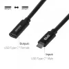 USB-C 40Gbps Extension Cable 1 m — club 3d, USB C to USB C, Black
