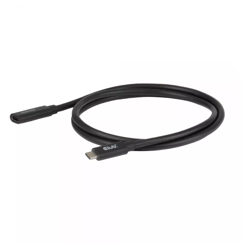 USB-C 40Gbps Extension Cable 1 m — club 3d, USB C to USB C, Black