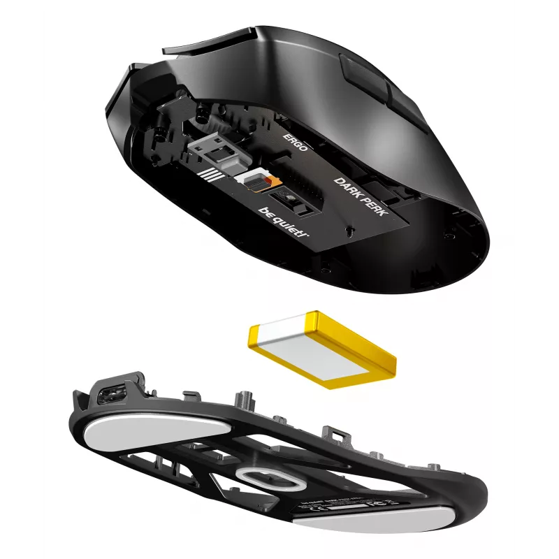 be quiet Dark Perk | Ergo mouse Gaming Right-hand RF Wireless + USB Type-C Optical 32000 DPI