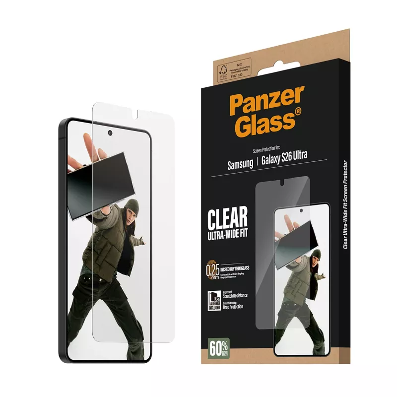 PanzerGlass ® Screen Protector Samsung Galaxy S26 Ultra | Ultra-Wide Fit w. EasyAligner