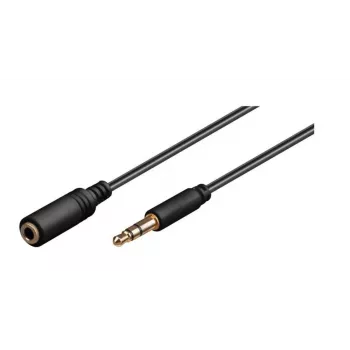 Microconnect AUDLG1G audio cable 1 m 3.5mm Black