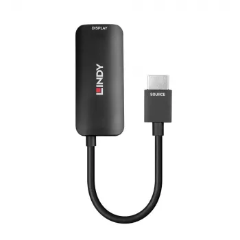 Lindy HDMI 8K60 to DisplayPort 1.4 Converter, 0.157 m, HDMI Type A (Standard), DisplayPort, Male, Female, Straight