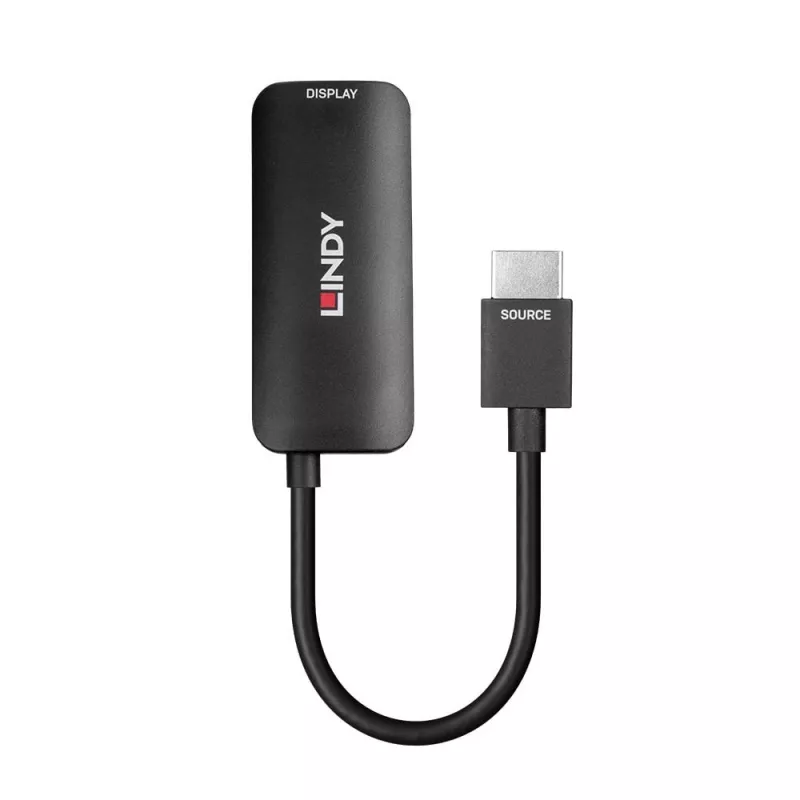 Lindy HDMI 8K60 to DisplayPort 1.4 Converter, 0.157 m, HDMI Type A (Standard), DisplayPort, Male, Female, Straight
