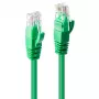 Lindy 30m Cat.6 U/UTP Network Cable, Green, 0.3 m, Cat6, U/UTP (UTP), RJ-45, RJ-45, Green
