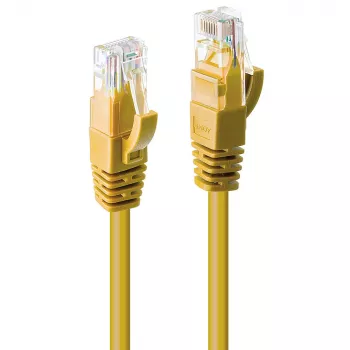 Lindy 30m Cat.6 U/UTP Network Cable, Yellow, 30 m, Cat6, U/UTP (UTP), RJ-45, RJ-45, Yellow