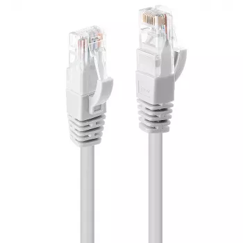 Lindy 7.5m Cat.6 U/UTP Network Cable, White, 7.5 m, Cat6, U/UTP (UTP), RJ-45, RJ-45, White