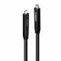 Lindy 15m USB 3.2 Gen 2 & DP 1.4 Type C Hybrid Cable, 15 m, USB C, USB C, USB 3.2 Gen 1 (3.1 Gen 1), 5 Gbit/s, Black