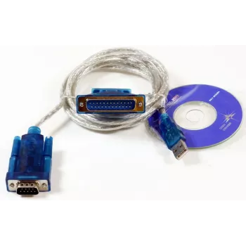 Microconnect USBADB25 serial cable Transparent 1.8 m USB DB9