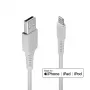 Lindy 3m USB to Lightning Cable, White, 3 m, USB A, Male, Male, White, Straight