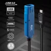 Lindy 5m USB 3.2 Gen 1 C/A Active Extension Pro, 5 m, USB C, USB A, USB 3.2 Gen 1 (3.1 Gen 1), Black