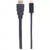 Manhattan USB-C to HDMI Cable, 4K@30Hz, 2m, Black, Male to Male, Three Year Warranty