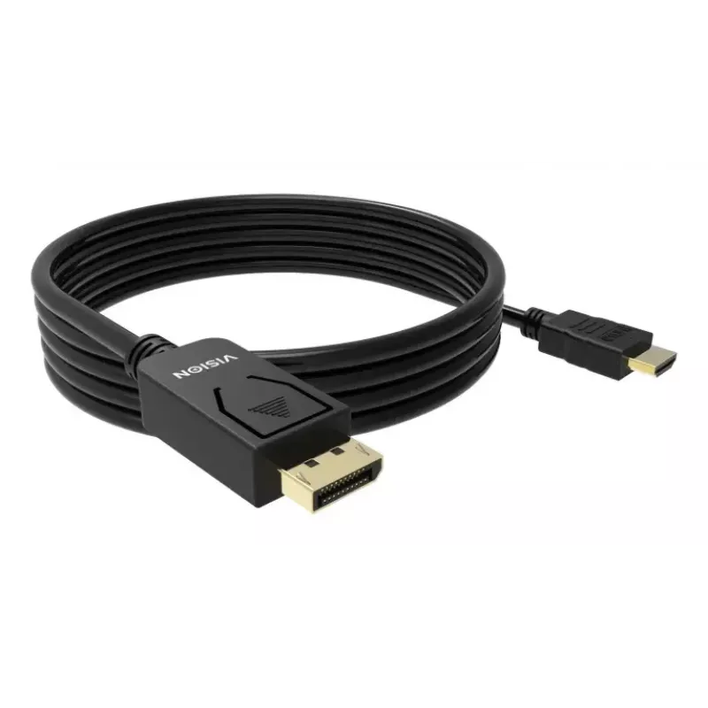Video cable adapter VISION TC 2MDPHDMI8K/BL — 2 m DisplayPort to HDMI, 6 mm, Black