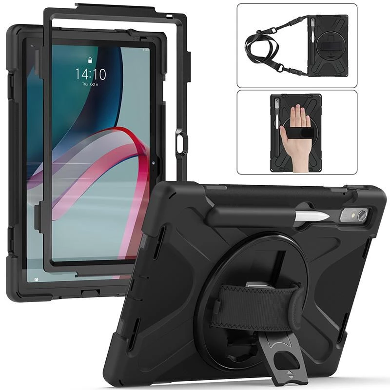 Tablet cover eSTUFF for Lenovo Tab P11 Pro, polycarbonate, for 29.2 cm (11.5 inch) display, 2 stand modes, black