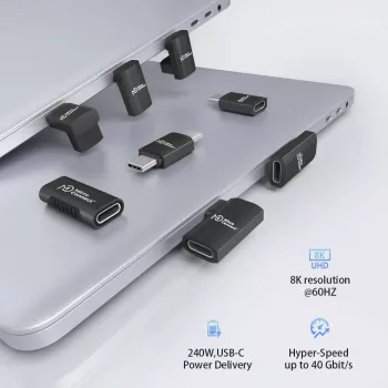 USB-C cable MicroConnect Premium USB4 3x2 USB-C, USB4-compatible high-speed data and power connection