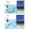 Manhattan Dual USB-C to USB-C Charging Cable, 100W, 2m, Male to Two Males, Smart Power Splitter Cable, Charges Two Devices from One USB-C PD Port, Delivers up to 100W for single charging and up to 70W + 28W for dual charging, Braided Jacket, Aluminum Boot, Black
