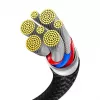 Manhattan Dual USB-C to USB-C Charging Cable, 100W, 2m, Male to Two Males, Smart Power Splitter Cable, Charges Two Devices from One USB-C PD Port, Delivers up to 100W for single charging and up to 70W + 28W for dual charging, Braided Jacket, Aluminum Boot, Black