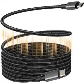 USB-C to USB-C cable VISION TC 1MUSBCMAG/BL — 1 m, USB 3.2 Gen 2 (3.1 Gen 2), black, nickel-plated contacts