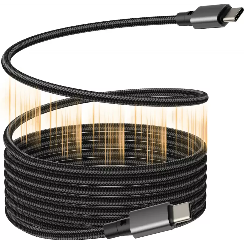 USB-C to USB-C cable VISION TC 1MUSBCMAG/BL — 1 m, USB 3.2 Gen 2 (3.1 Gen 2), black, nickel-plated contacts