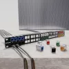 Intellinet Cat6a 10G Shielded Toolless Slim Keystone Jack, Flat, Blue, RJ-45, IDC, Female, Gold
