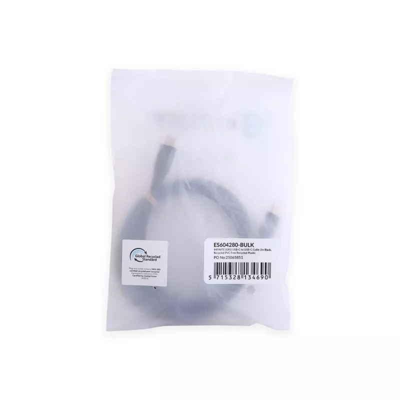 eSTUFF ES604280-BULK USB cable USB 2.0 2 m USB C Black