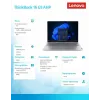 Laptop Lenovo ThinkBook 16 G9 21UT0077PB Windows 11 Pro, Intel (unspecified), 16.0 inch WQXGA, 16GB RAM, 512GB SSD, Arctic Grey