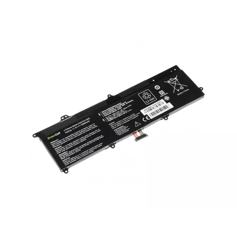 Battery for ASUS laptops Green Cell AS88 — compatible with X201E, F201E, VivoBook F202E, Q200E, S200E, X202E