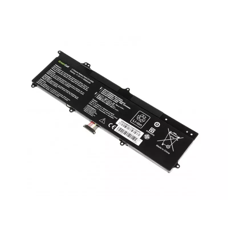 Battery for ASUS laptops Green Cell AS88 — compatible with X201E, F201E, VivoBook F202E, Q200E, S200E, X202E
