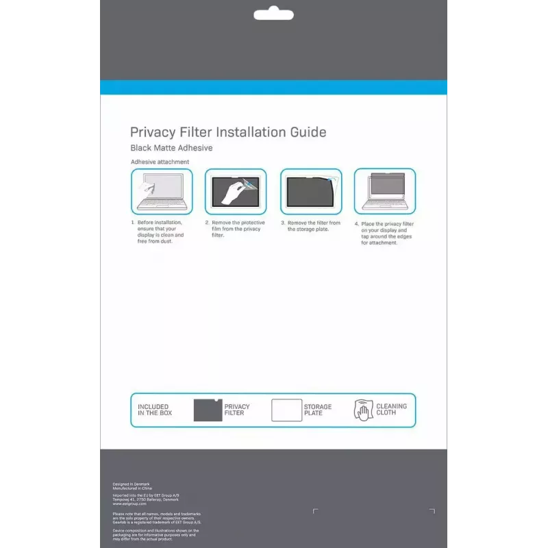 eSTUFF GLBW13297218 display privacy filter 33 cm (13 inch) Laptop Frameless display privacy filter