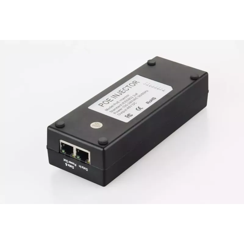 Microconnect POEINJ-15W-UK PoE adapter 10 Gigabit Ethernet 48 V
