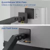 ACT Monitor arm 49 inch office premium, gas spring, pole mounted, 2 monitors