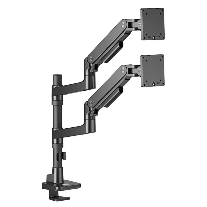 ACT Monitor arm 49 inch office premium, gas spring, pole mounted, 2 monitors