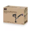 ACT Monitor arm 49 inch office premium, gas spring, pole mounted, 2 monitors