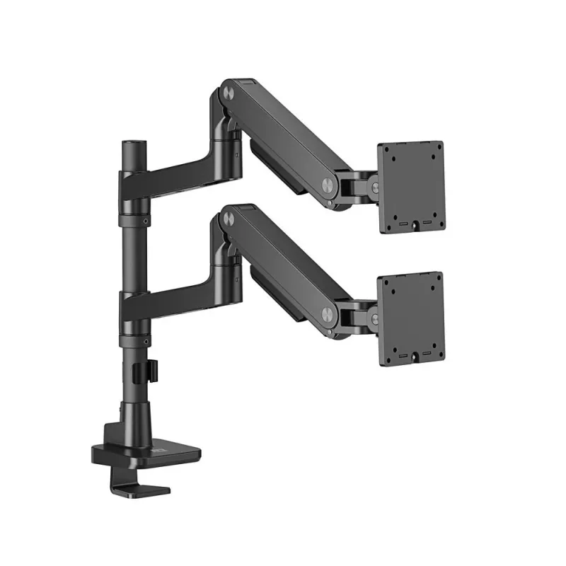 ACT Monitor arm 49 inch office premium, gas spring, pole mounted, 2 monitors