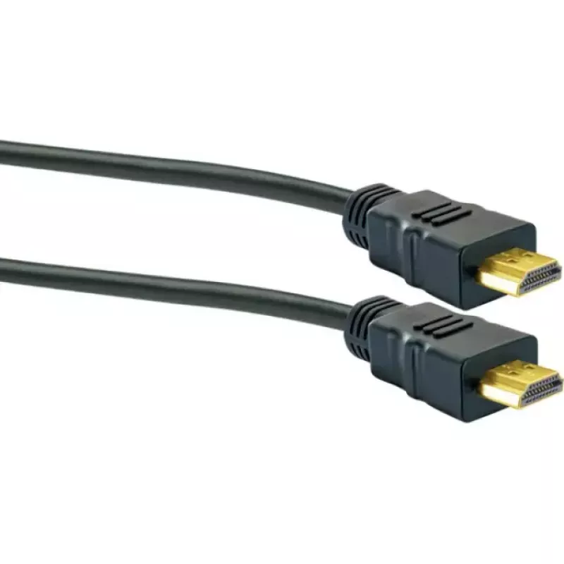 HDMI cable SCHWAIGER HDM100 013 — 10 m, HDMI Type A male–male, gold-plated contacts, black