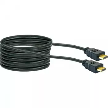 HDMI cable SCHWAIGER HDM100 013 — 10 m, HDMI Type A male–male, gold-plated contacts, black