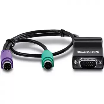 PS/2 Cable Trendnet TK-CAT5P 0.4m 2x 6-p Mini-DIN Black