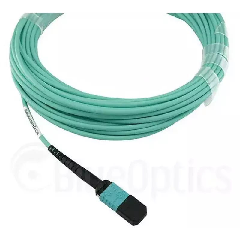 Fibre optic cable BlueOptics 9380014-10M MPO to 4x LC, 10 m, OM3, aqua