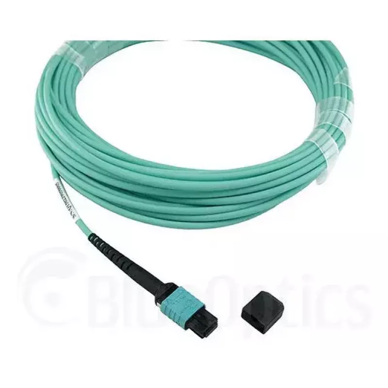 Fibre optic cable BlueOptics 9380014-10M MPO to 4x LC, 10 m, OM3, aqua
