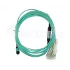 Fibre optic cable BlueOptics 9380014-10M MPO to 4x LC, 10 m, OM3, aqua