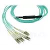 Fibre optic cable BlueOptics 9380014-10M MPO to 4x LC, 10 m, OM3, aqua