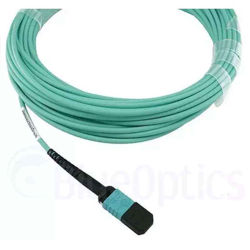 Fibre optic cable BlueOptics MTP-4LC-M10M 10 m OM3 MTP to 4×LC full duplex