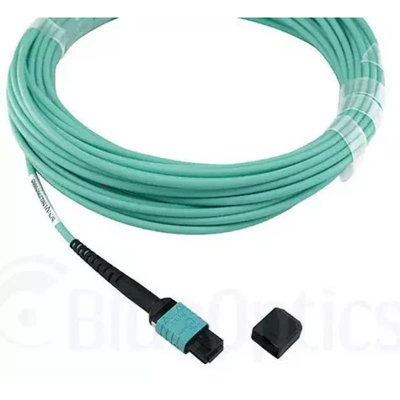 Fibre optic cable BlueOptics MTP-4LC-M10M 10 m OM3 MTP to 4×LC full duplex